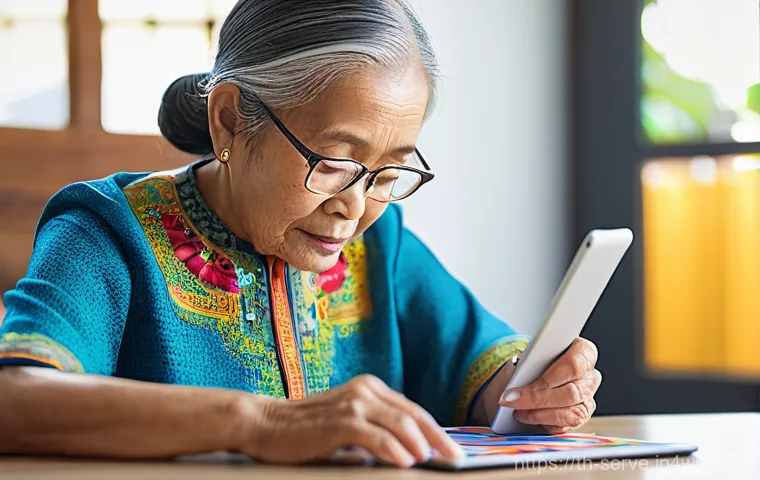 에이지테크 서비스의 경쟁력 분석 - A heartwarming moment captured in an airy, sunlit living room of a Thai residence. A cheerful elderl...