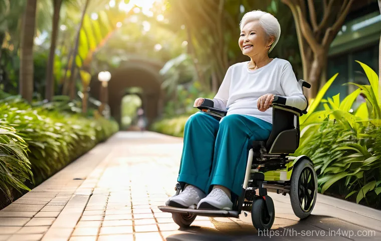 에이지테크 서비스의 활용 가능성 - Image Prompt 1: Empowered Mobility and Independence**