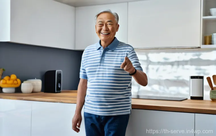 에이지테크 서비스의 고객 경험 분석 - **Prompt for Age-tech Health Monitoring:**
    A serene, close-up portrait of an elderly Thai woman ...